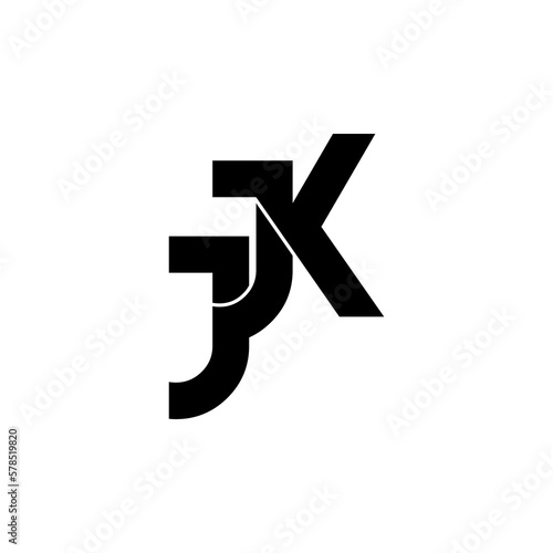 Wallpaper Mural jjk lettering initial monogram logo design Torontodigital.ca