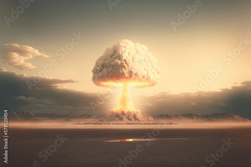 nuclear explosion AI-Generated