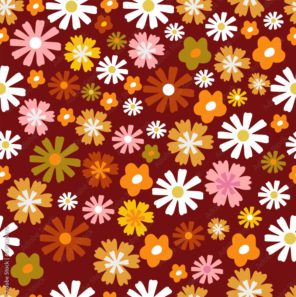 Seamless geometric retro pattern in 70s 60s trendy style. Vector illustration. Seamless geometric retro pattern in 70s 60s trendy style. Vector illustration.
