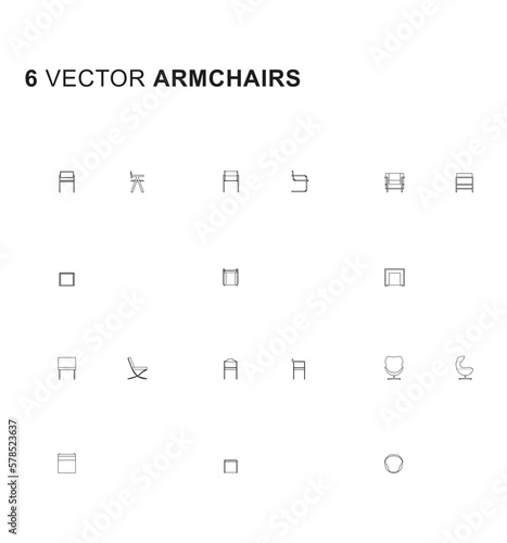 Vector - Home furniture (Armchairs)