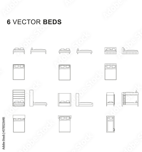 Vector - Home furniture (Beds)