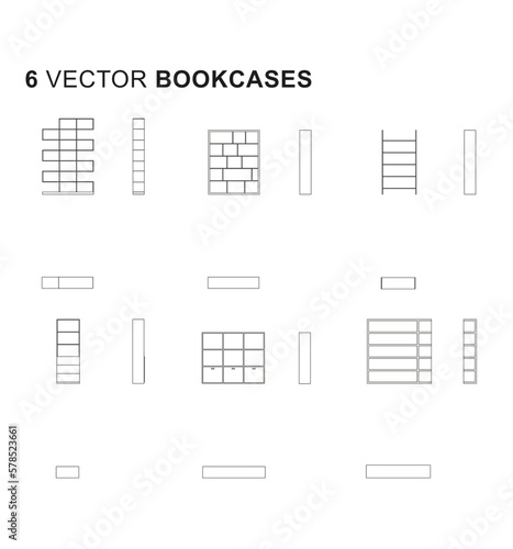 Vector - Home furniture (Bookcases)