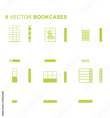 Vector - Home furniture (Bookcases)