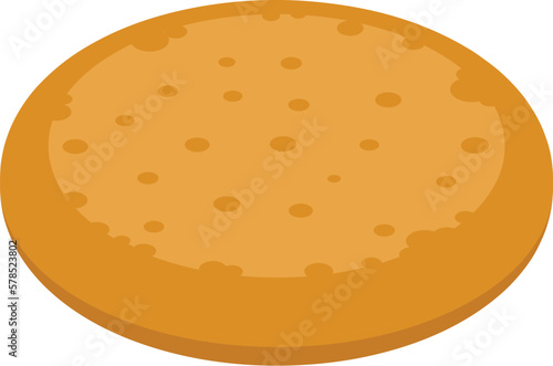 Georgian bread icon isometric vector. Food restaurant. Cheese meal