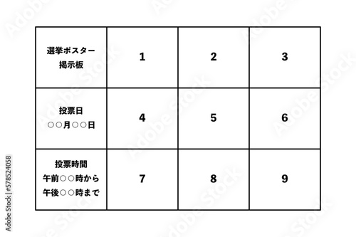 選挙ポスター掲示板