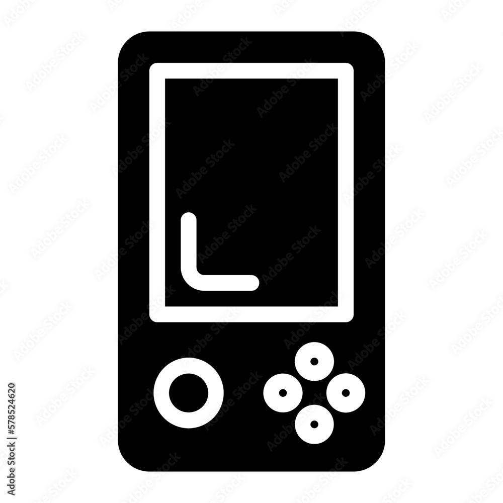 game console glyph icon game console glyph icon
