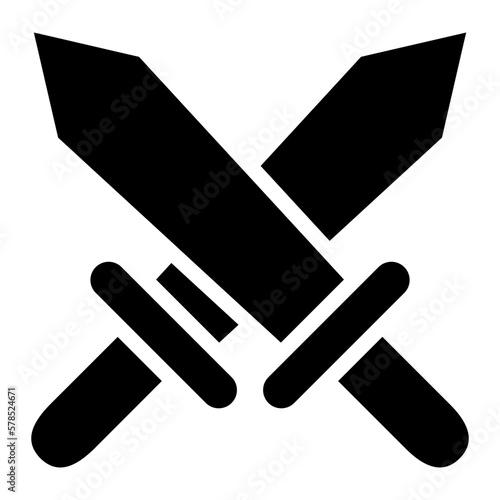 sword glyph icon