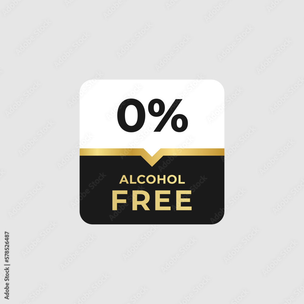 Best 0% Alcohol Free Label Vector or 0 Percent Alcohol Mark Vector in Flat Style. 0% Alcohol free label for product without alcohol. Non Alcoholic mark,Simple label vector for packaging design element Best 0% Alcohol Free Label Vector or 0 Percent Alcohol Mark Vector in Flat Style. 0% Alcohol free label for product without alcohol. Non Alcoholic mark,Simple label vector for packaging design element