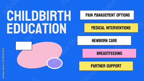 childbirth education: Preparation for labor, delivery and postpartum care to promote healthy parenting and family functioning.