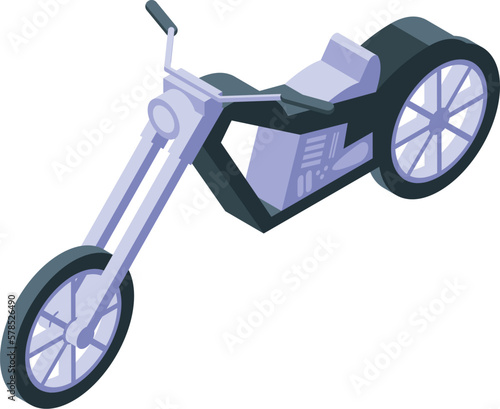 Rider bike icon isometric vector. Biker travel. Sport motor