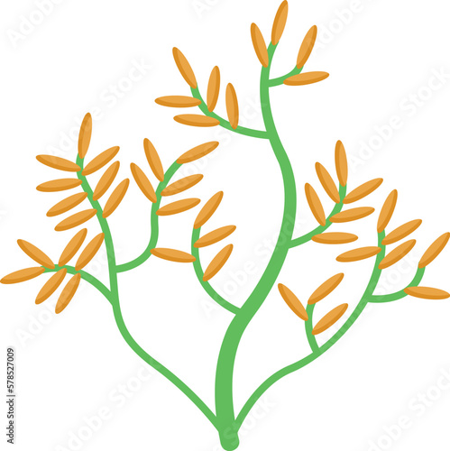 Algae plant icon isometric vector. Sea alga. Green plant