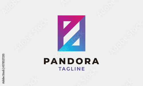 Free Download Logo vector minimalism initial PD colorful design modern trendy logotype - GFXLoad