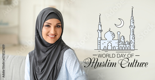 Young Arabian woman at home...