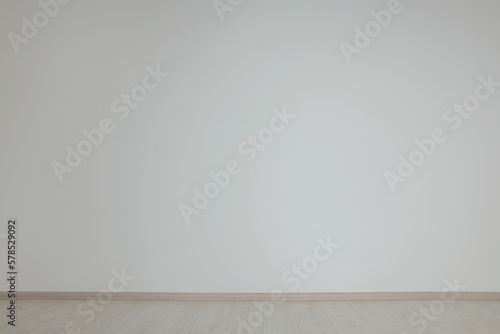 Empty renovated room with beautiful white wall