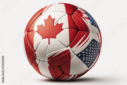 A soccer ball, abstract, wi...