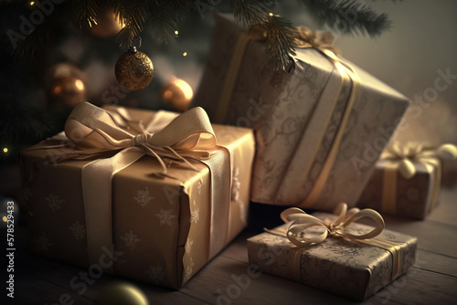 christmas gifts under the c...
