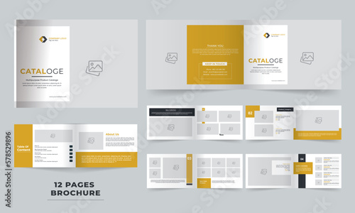 Modern and Minimal landscape product catalog  template brochure design, magazine design, portfolio design