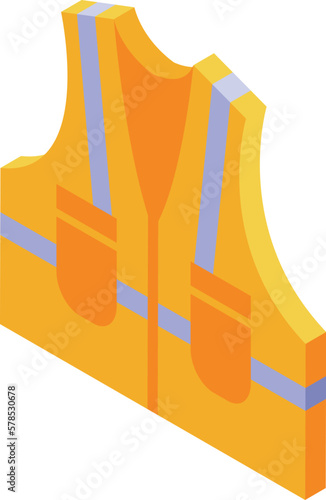 Trucker vest icon isometric vector. Truck driver. Worker cargo