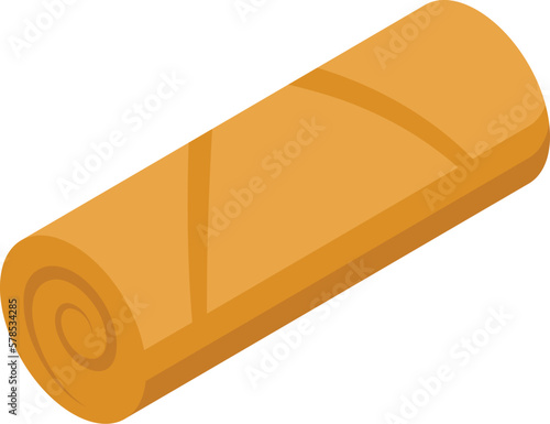 Sauce spring roll icon isometric vector. Chinese menu. Tasty dish