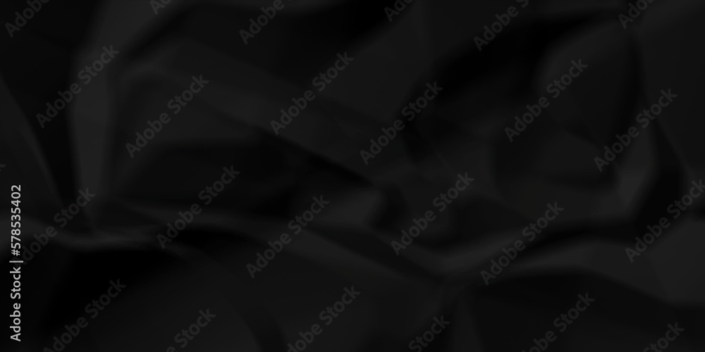 Dark Black facbric paper backdrop crumpled texture. dark black textured crumpled black paper background. panorama black paper texture background, crumpled pattern. Dark Black facbric paper backdrop crumpled texture. dark black textured crumpled black paper background. panorama black paper texture background, crumpled pattern.