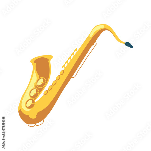 golden saxophone design
