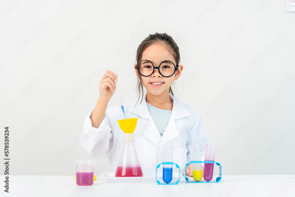 science and children concept girl science and children concept girl