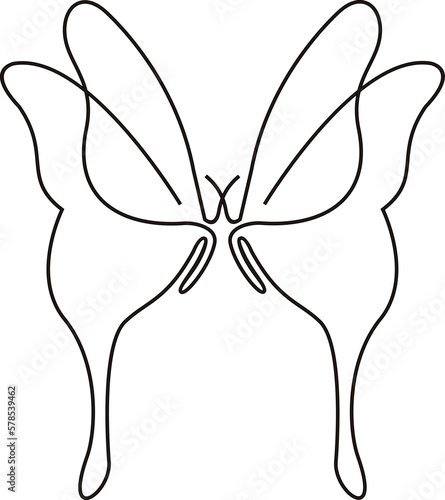 cute butterfly simple vector
