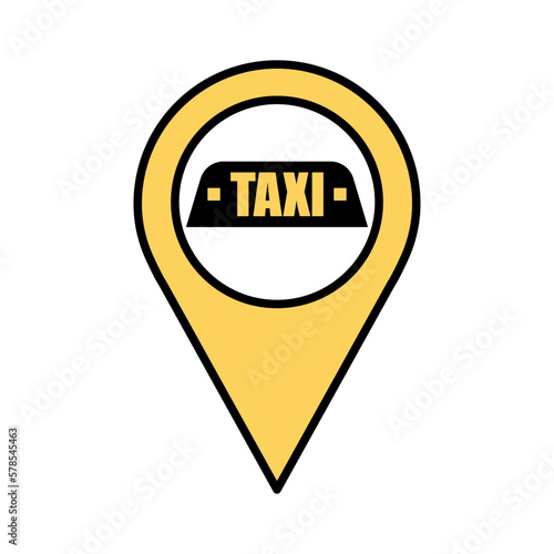Yellow location pint with w...