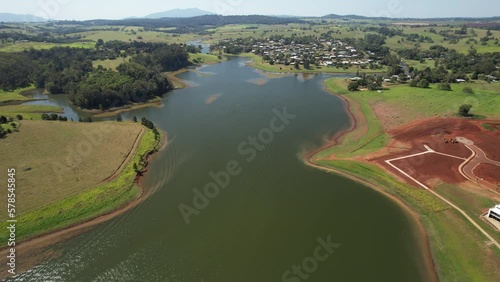 Spectacular aerial footage of Lake Tinaroo Atherton Tablelands Queensland Australia photo