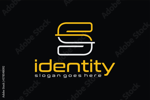 Luxury letter S with lines concept. Very suitable for symbol, logo, company name, brand name, personal name, icon and many more.