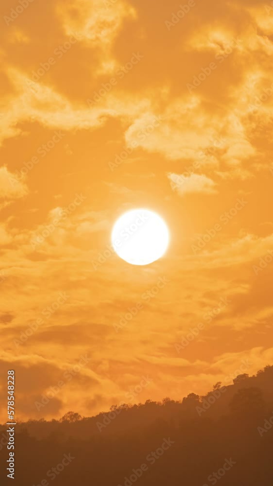 Timelapse of dramatic sunset with orange sky in a sunny day. Timelapse of dramatic sunset with orange sky in a sunny day.