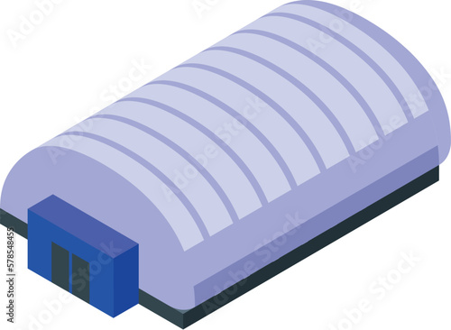 City ice rink icon isometric vector. Sport hockey. Winter field