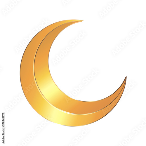 Golden moon ramadan kareem