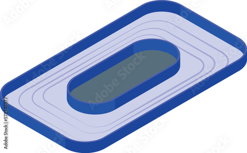 Arena ice rink icon isometric vector. Sport field. Court stadium