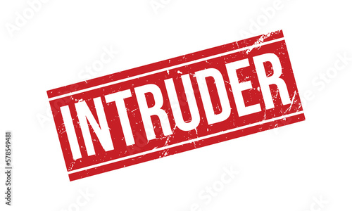 Intruder Rubber Stamp Seal Vector