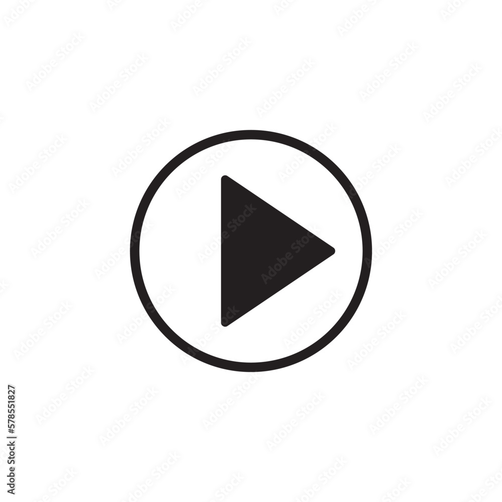 Play button icon vector illustration symbol Play button icon vector illustration symbol