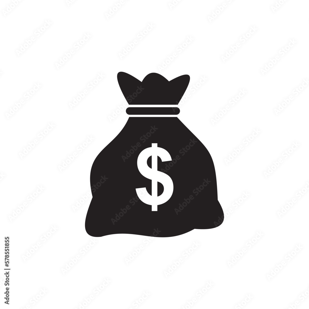 Money bag icon vector illustration symbol Money bag icon vector illustration symbol