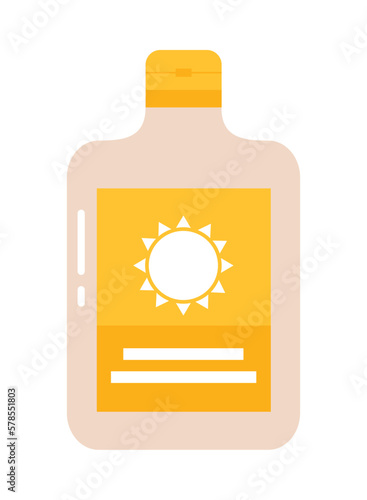 blocker solar cream bottle