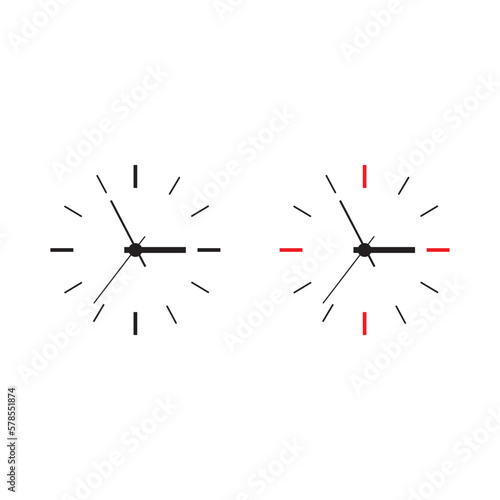 clock set icon vector illustration sign