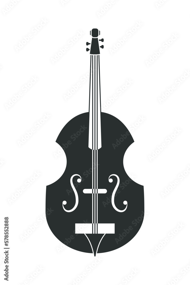 Naklejka premium cello instrument musical