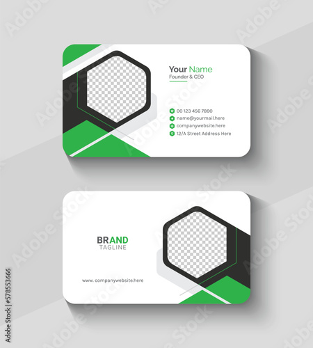 Business Card Design with Creative Concept