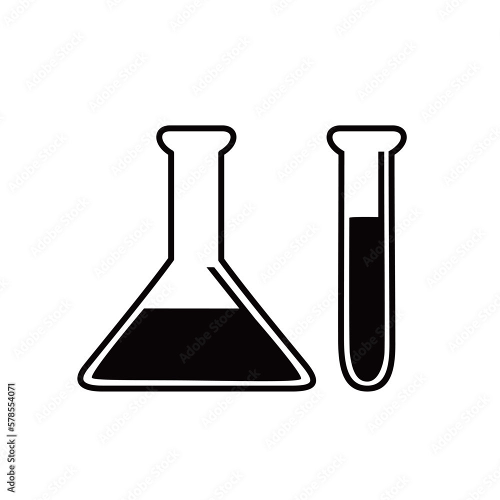 chemical tube icon design. liquid biology chemistry sign and symbol. chemical tube icon design. liquid biology chemistry sign and symbol.