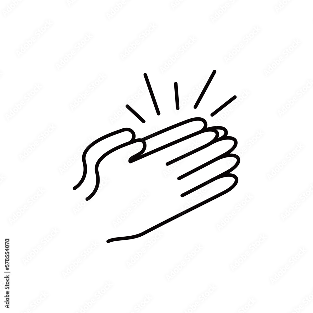 clap hand gesture icon design. appreciation sign and symbol. clap hand gesture icon design. appreciation sign and symbol.