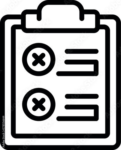 Work board icon outline vector. Job workplace. Mental sad
