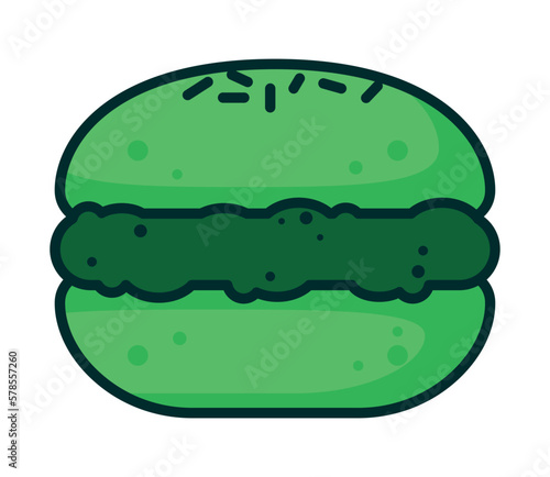 tea green macaroon