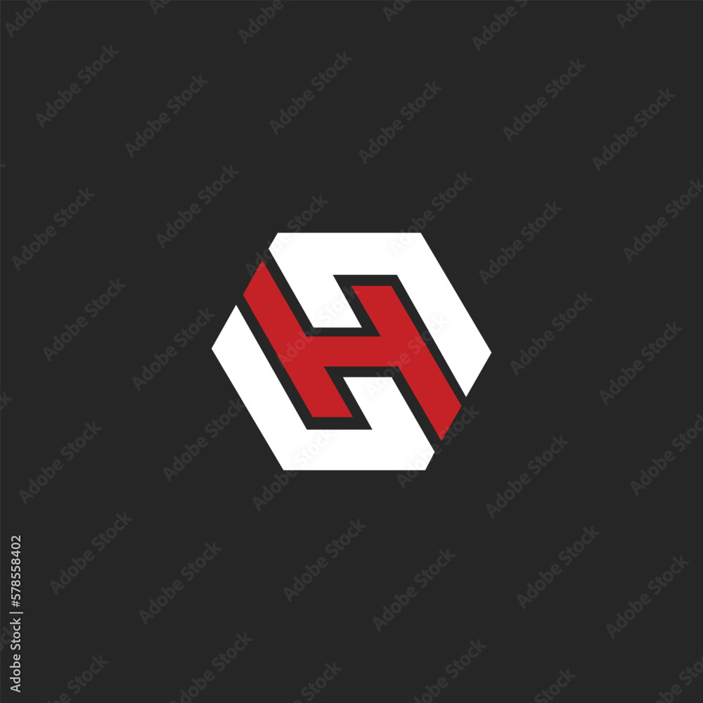 Obraz premium unique LH logo designs monogram logos