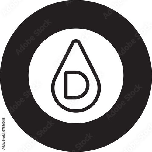 vitamin d glyph icon