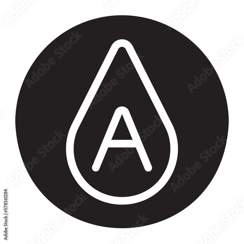 vitamin a glyph icon