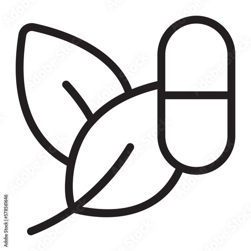 herbs line icon