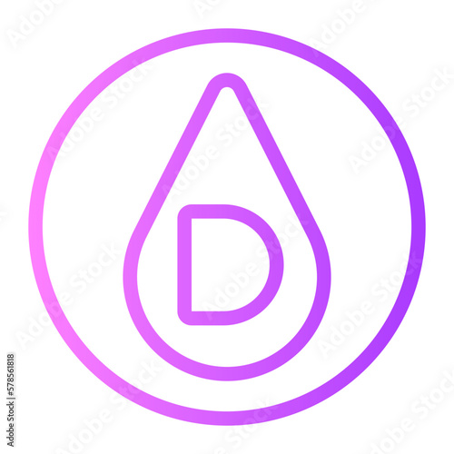 vitamin d gradient icon